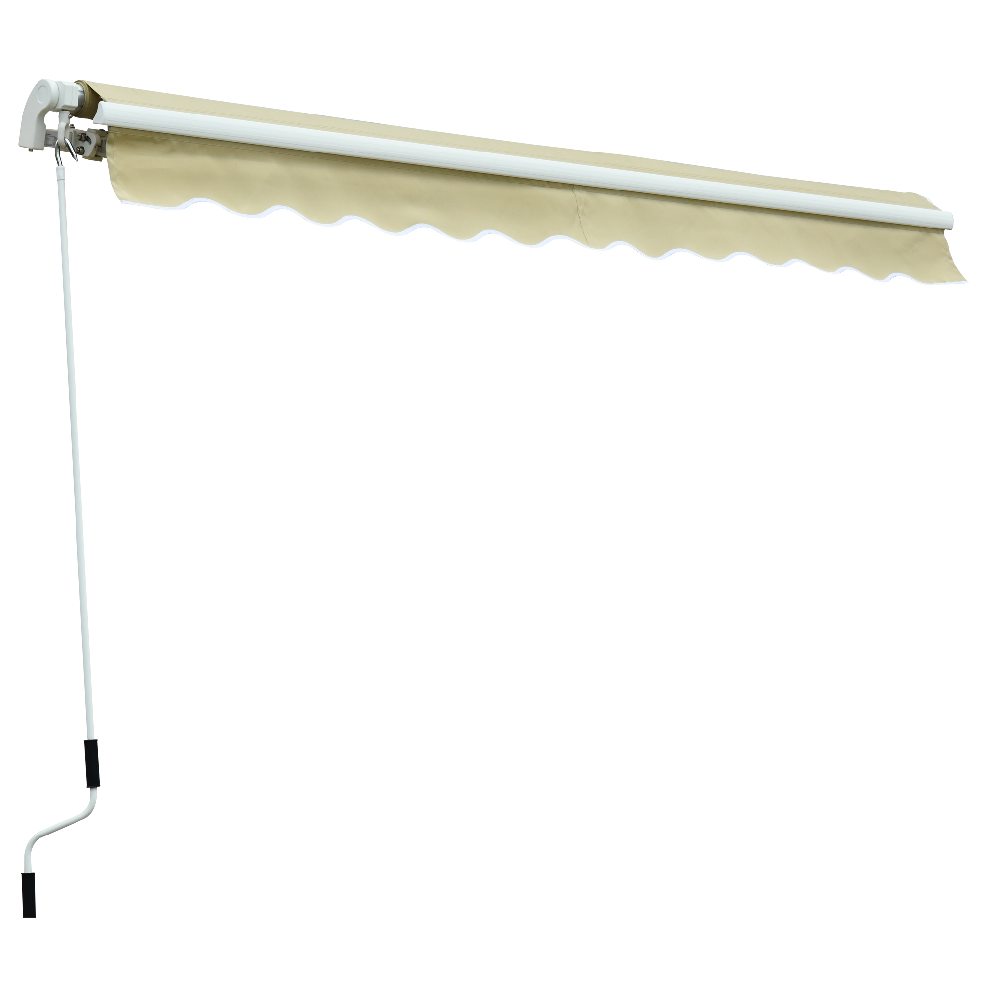 Store banne manuel rétractable alu. polyester imperméabilisé