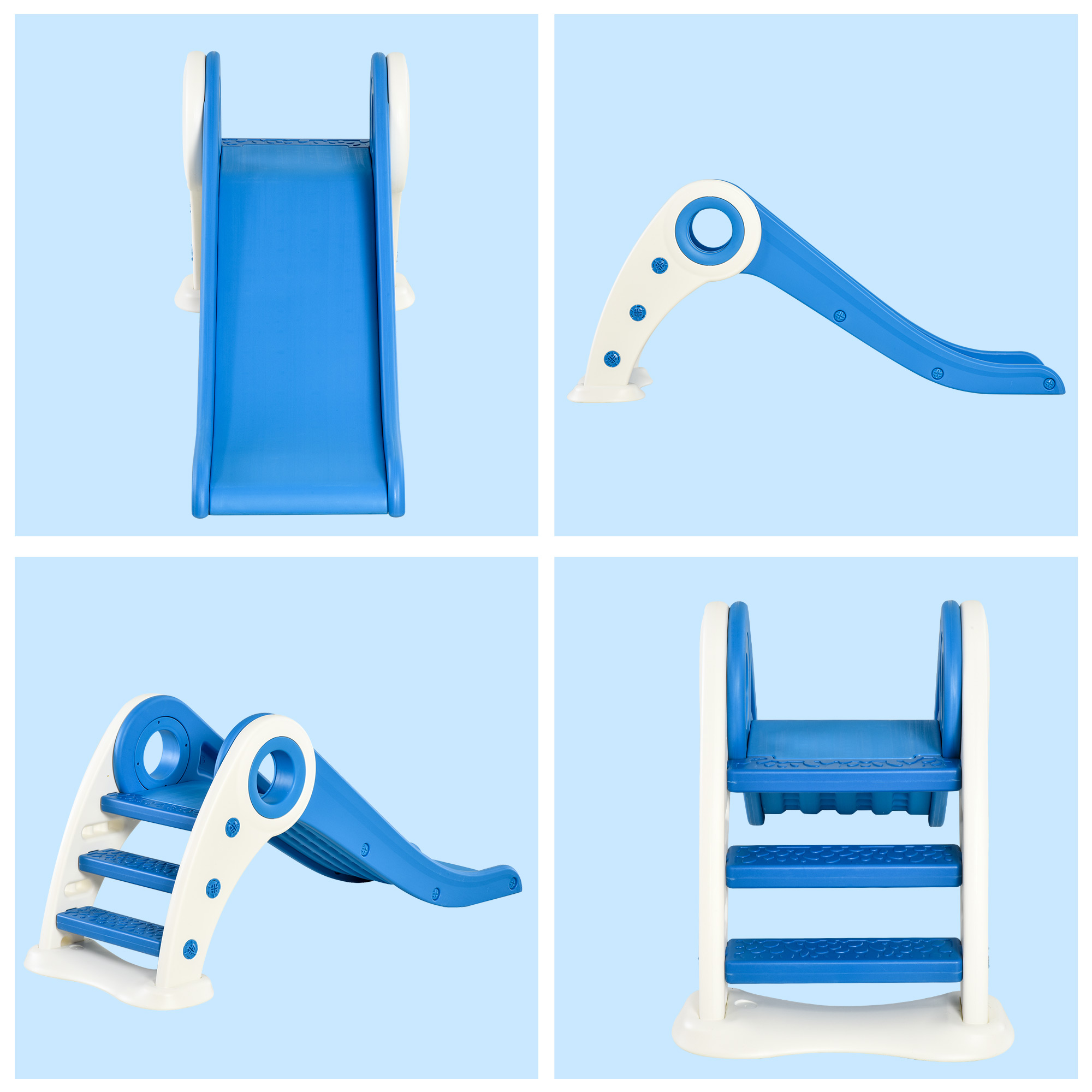 Toboggan enfant pliable intérieur extérieur HDPE