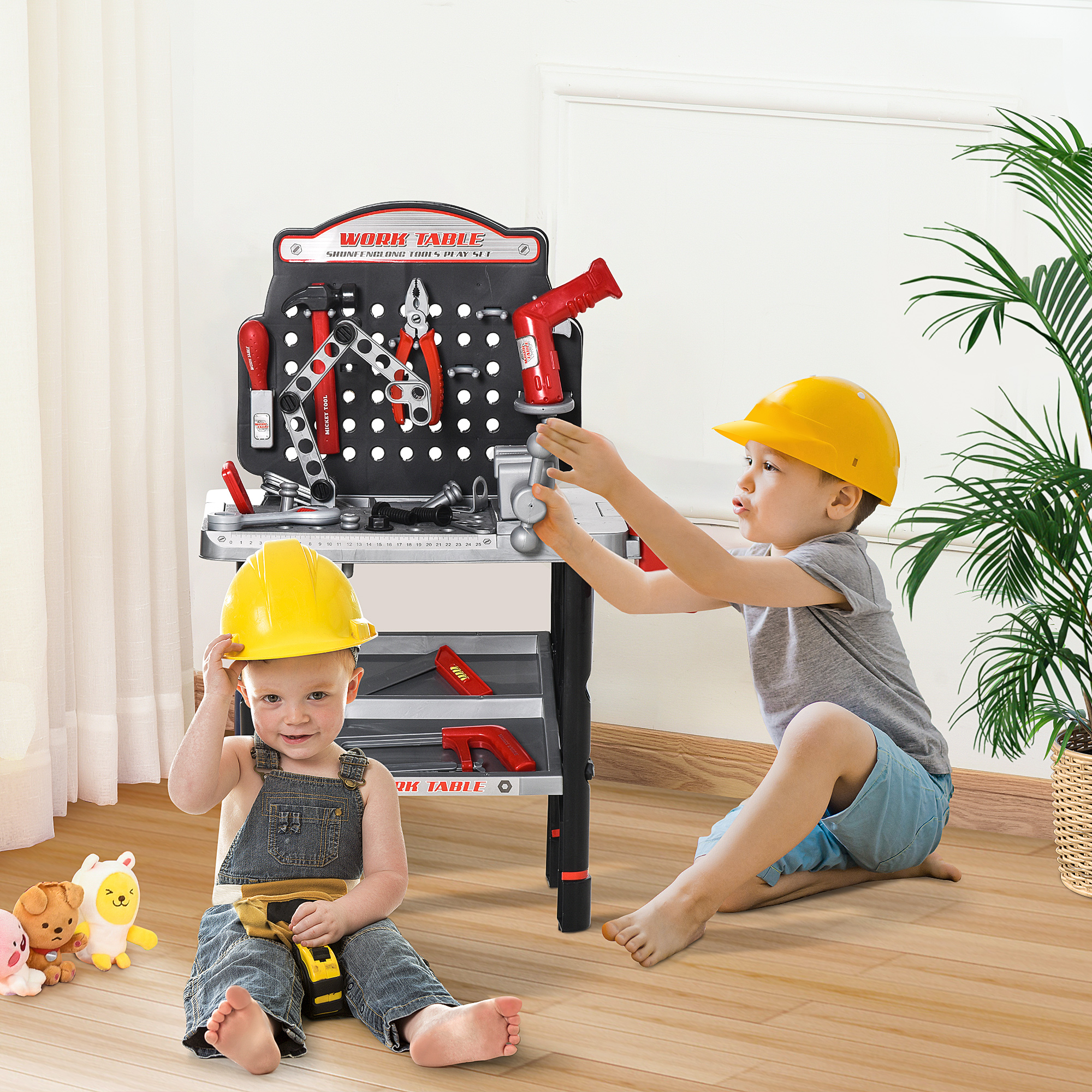 Etabli et outils enfant - jeu d'imitation bricolage - nombreux accessoires