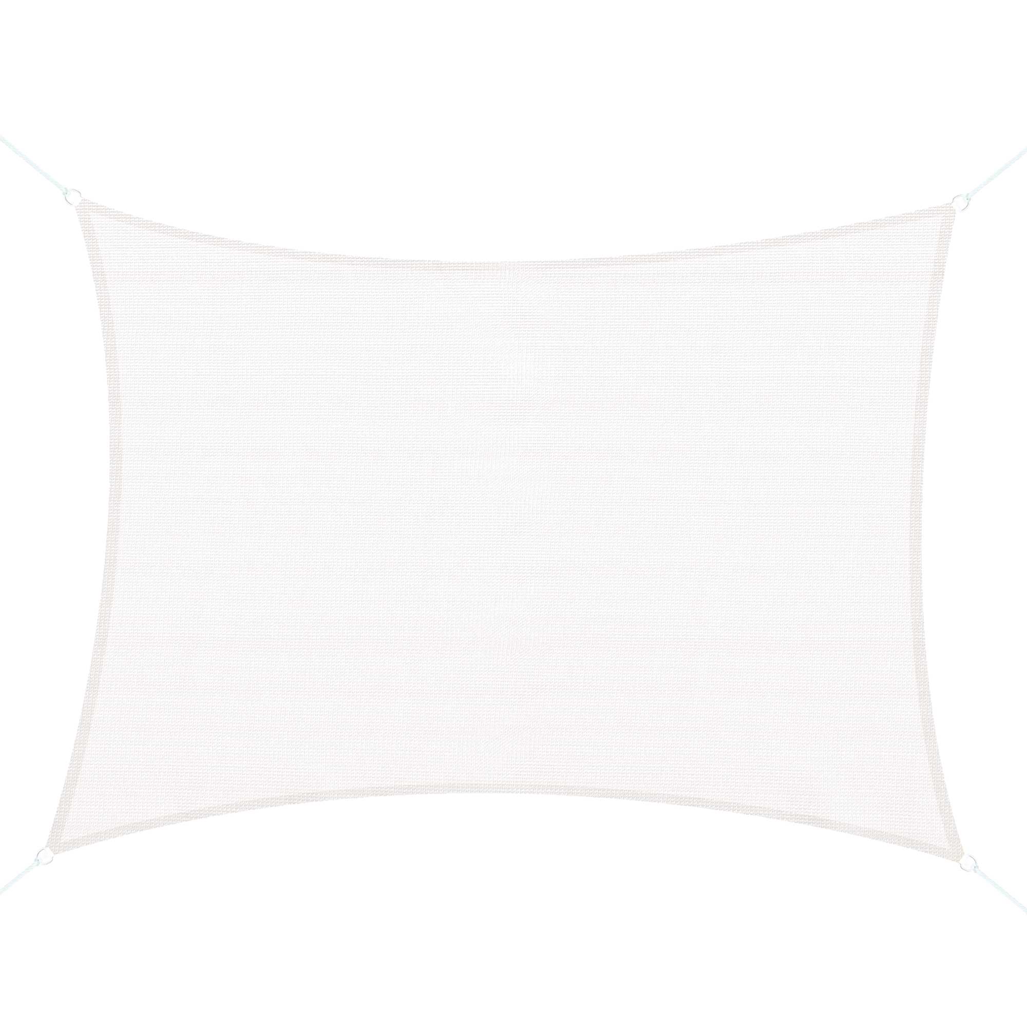 Voile d'ombrage rectangulaire 4x6 m crème