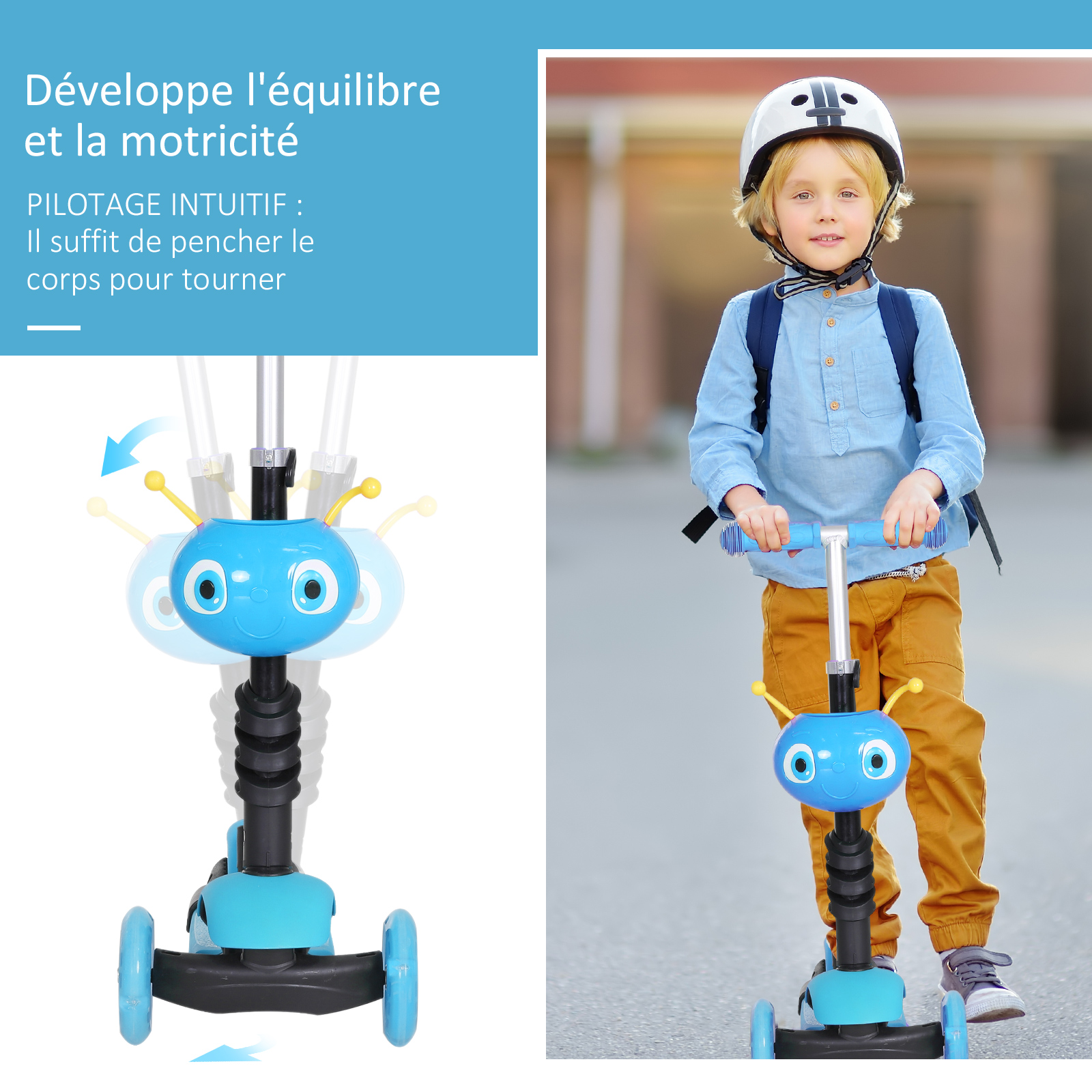 Trottinette pour enfants 3 en 1