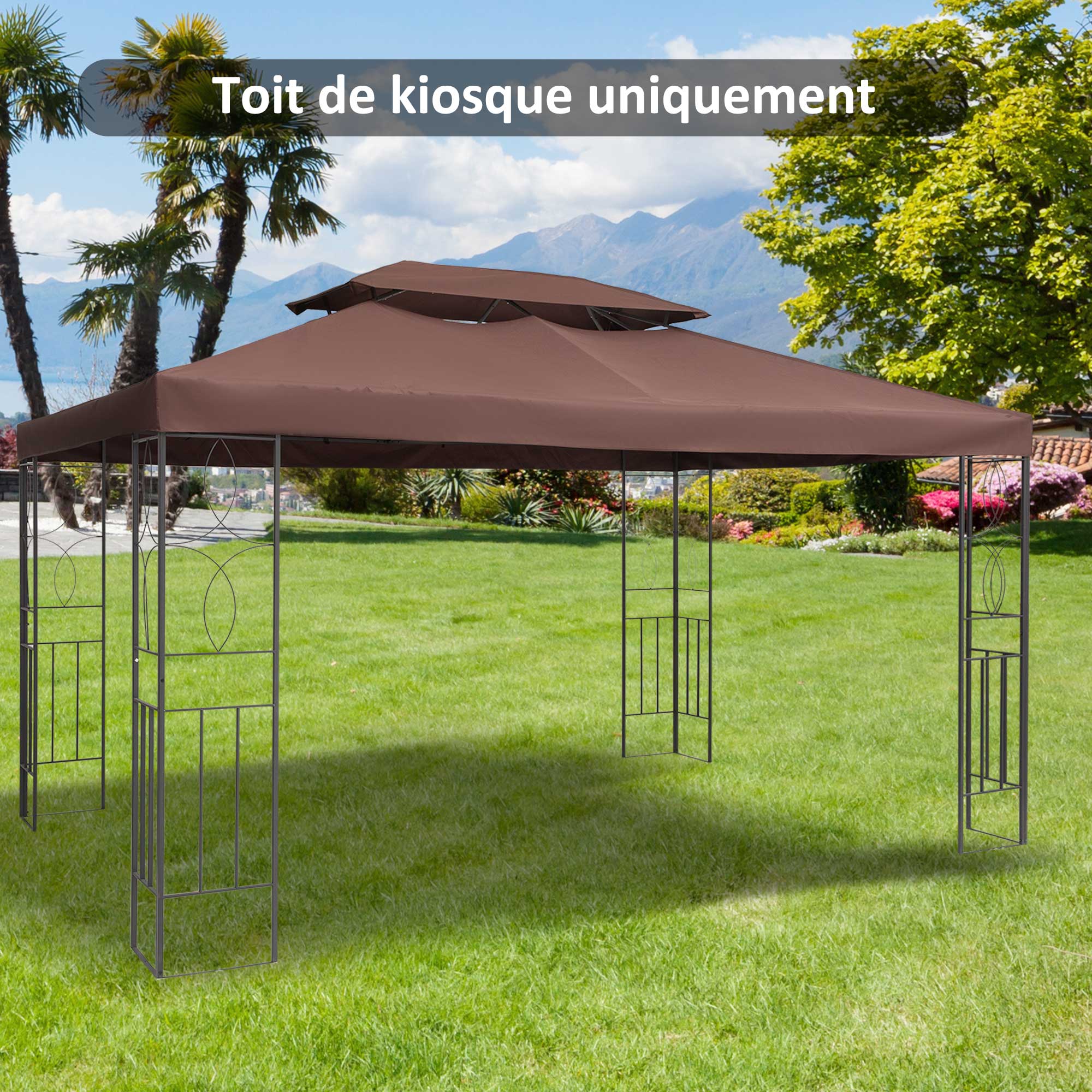 Toile de toit de rechange pour tonnelle