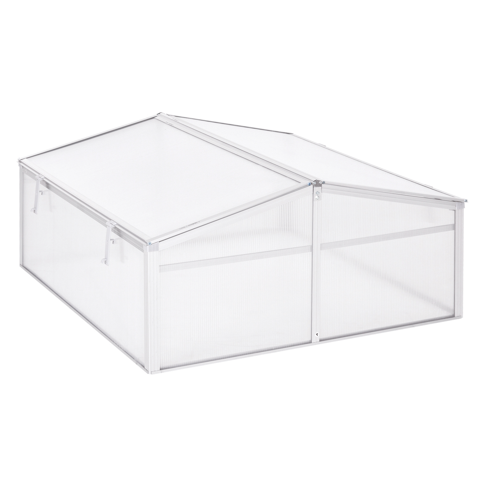 Mini serre de jardin toits ouvrables alu. polycarbonate