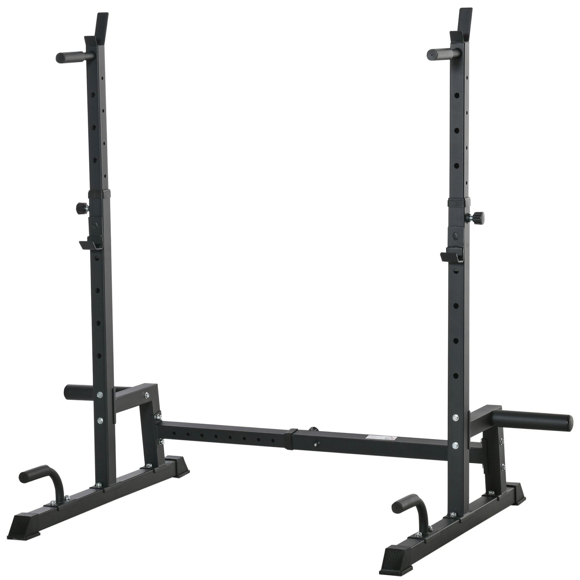 Gravity squat rack - support pour haltères longs acier noir