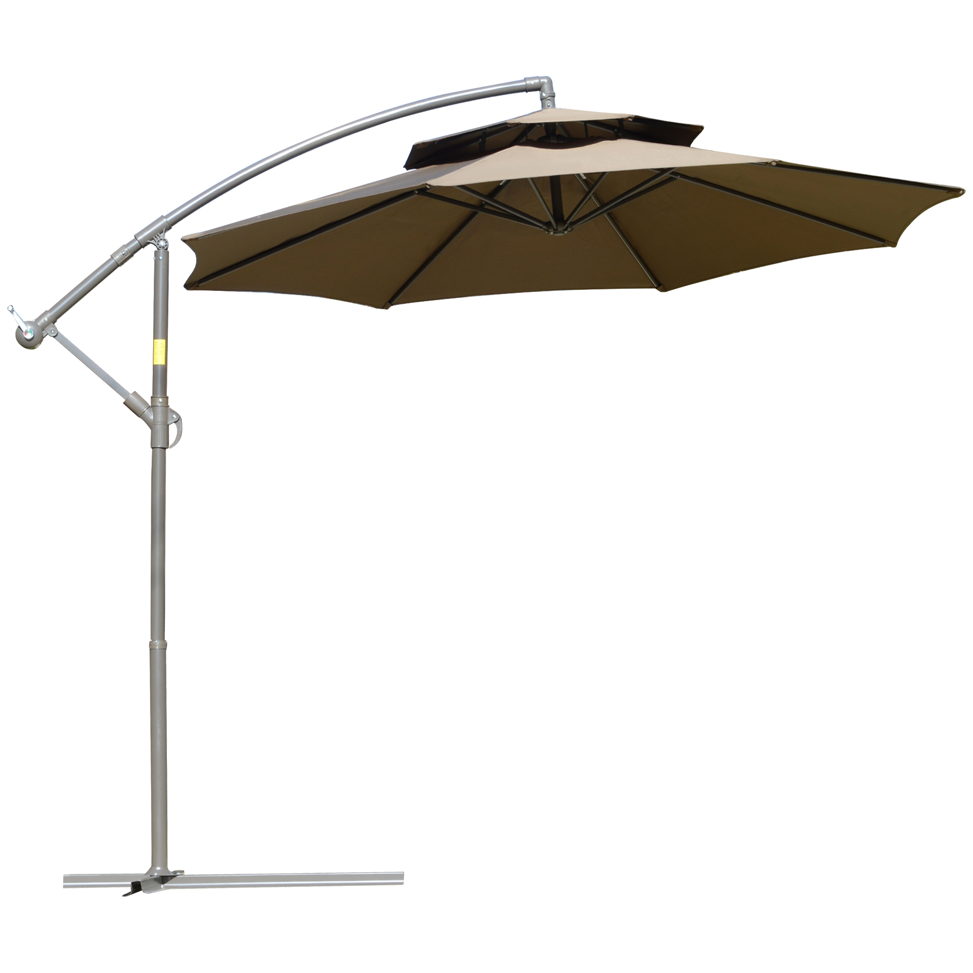 Parasol déporté octogonal inclinable Ø 2,67 x 2,65H m