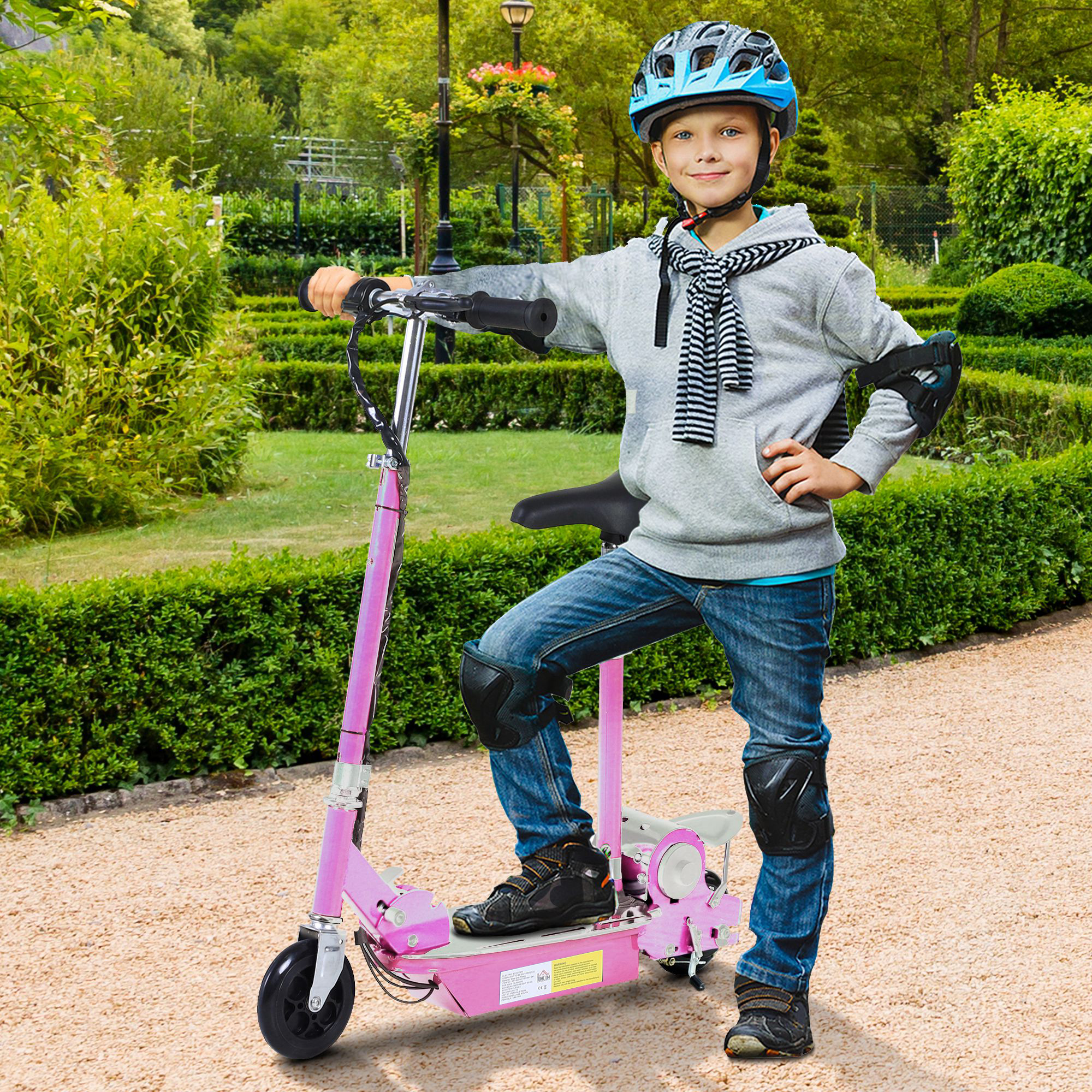 Trottinette électrique avec selle pour enfants