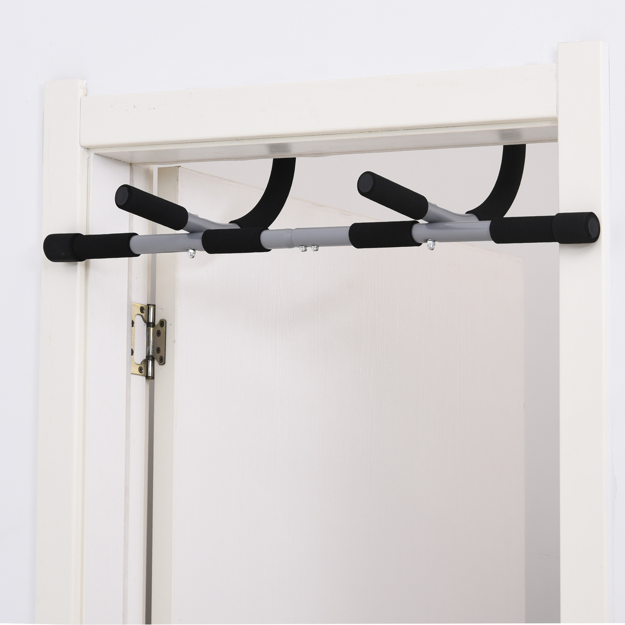 Barre de traction - barre de porte - pull up bar acier gris