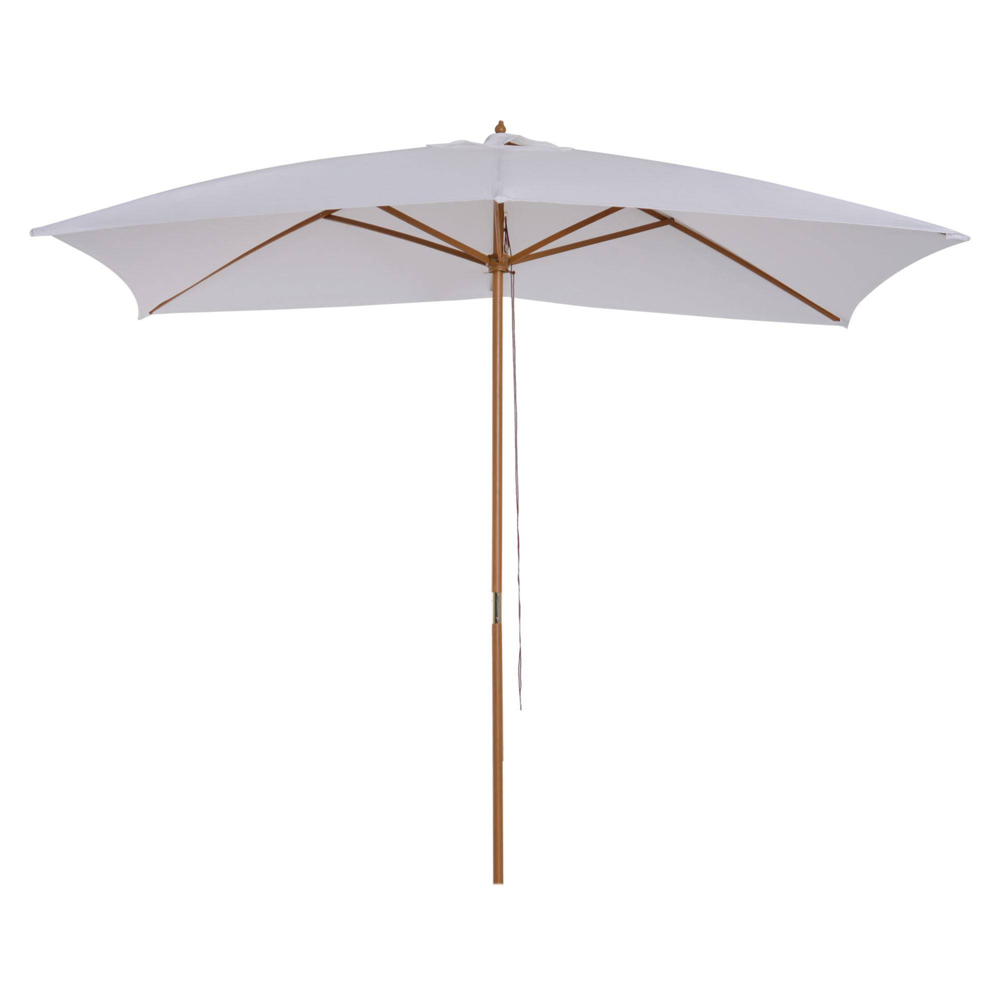 Parasol droit rectangulaire grande taille dim. 3L x 2l x 2,5H m