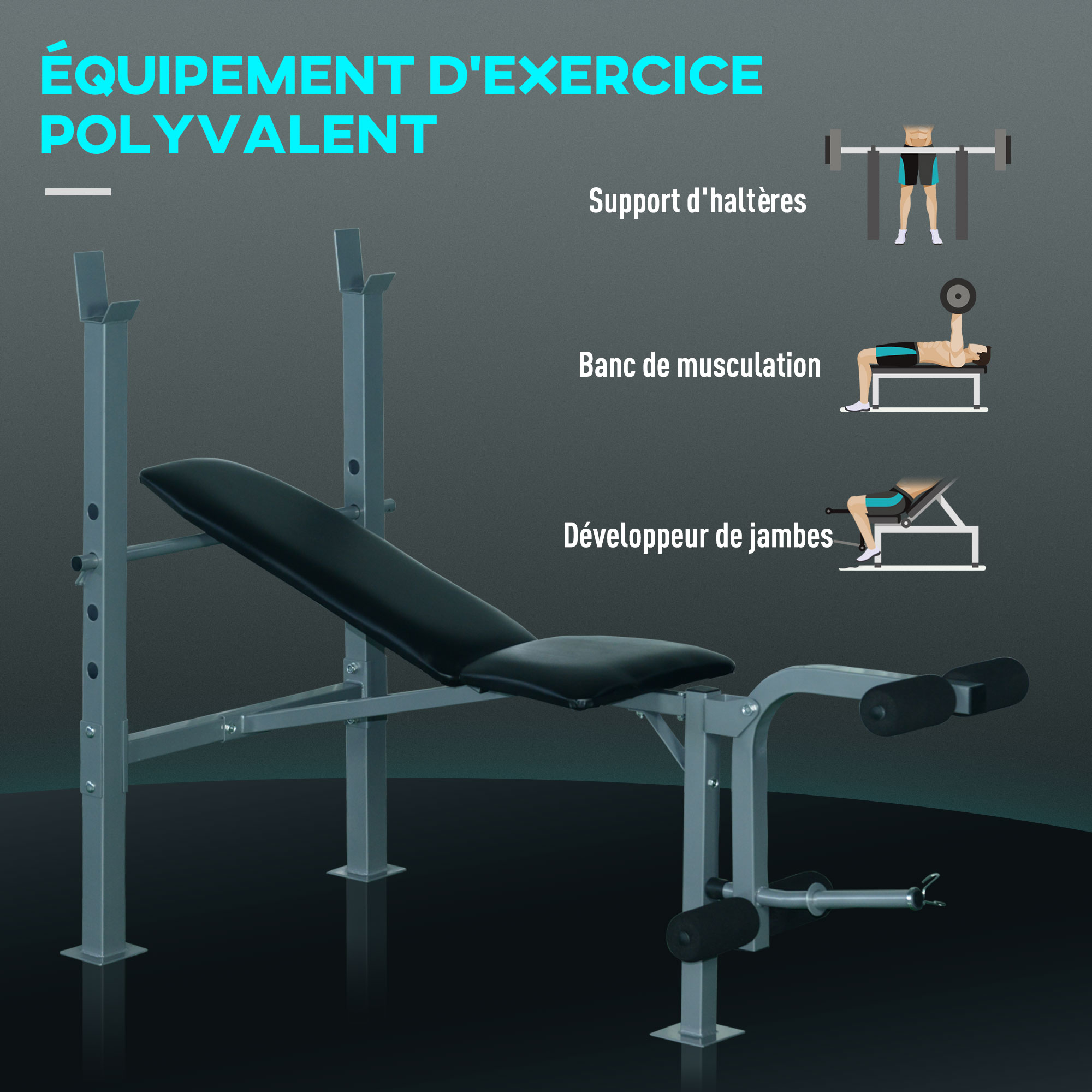 Banc de musculation Fitness complet