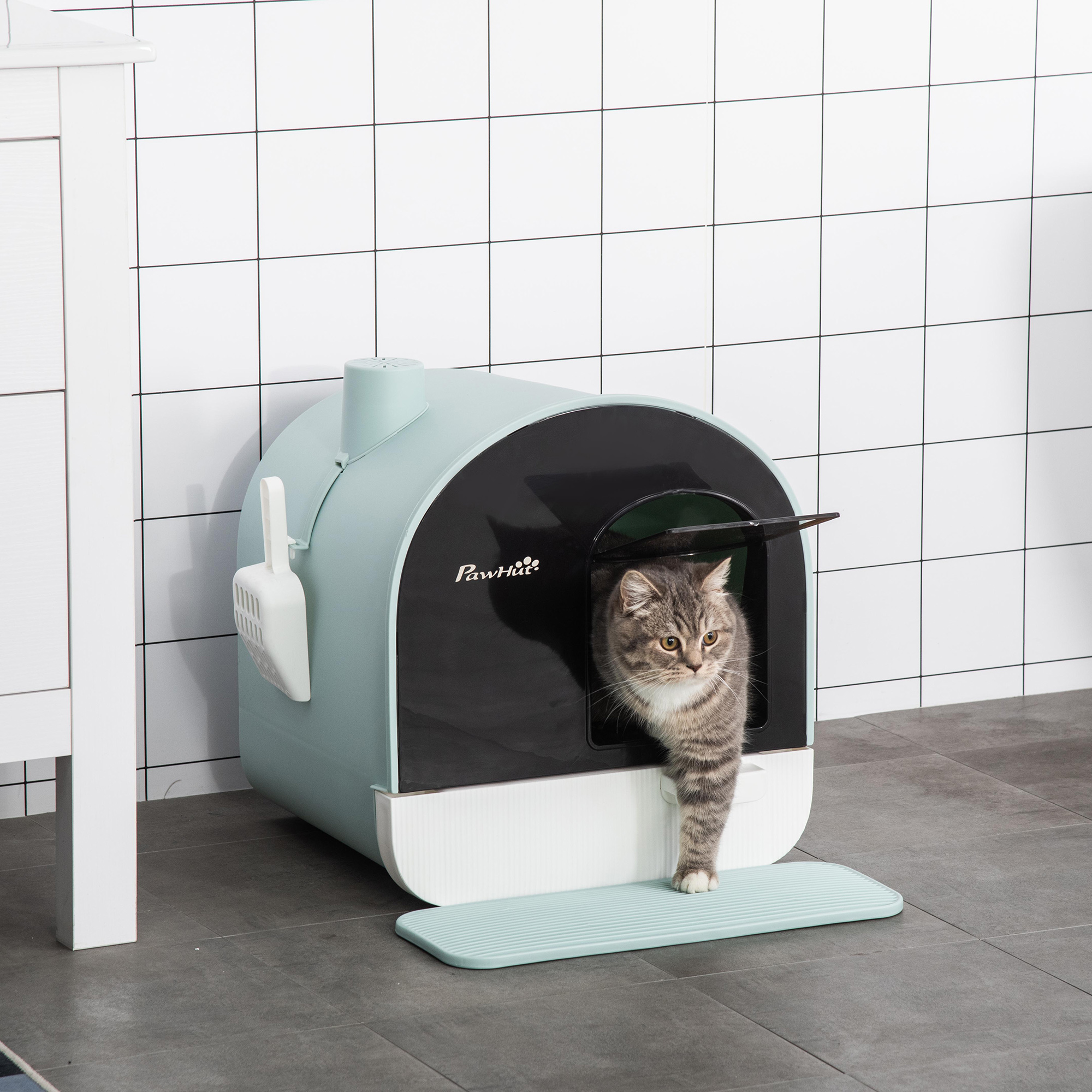 Maison de toilette chat pelle et filtre inclus PP