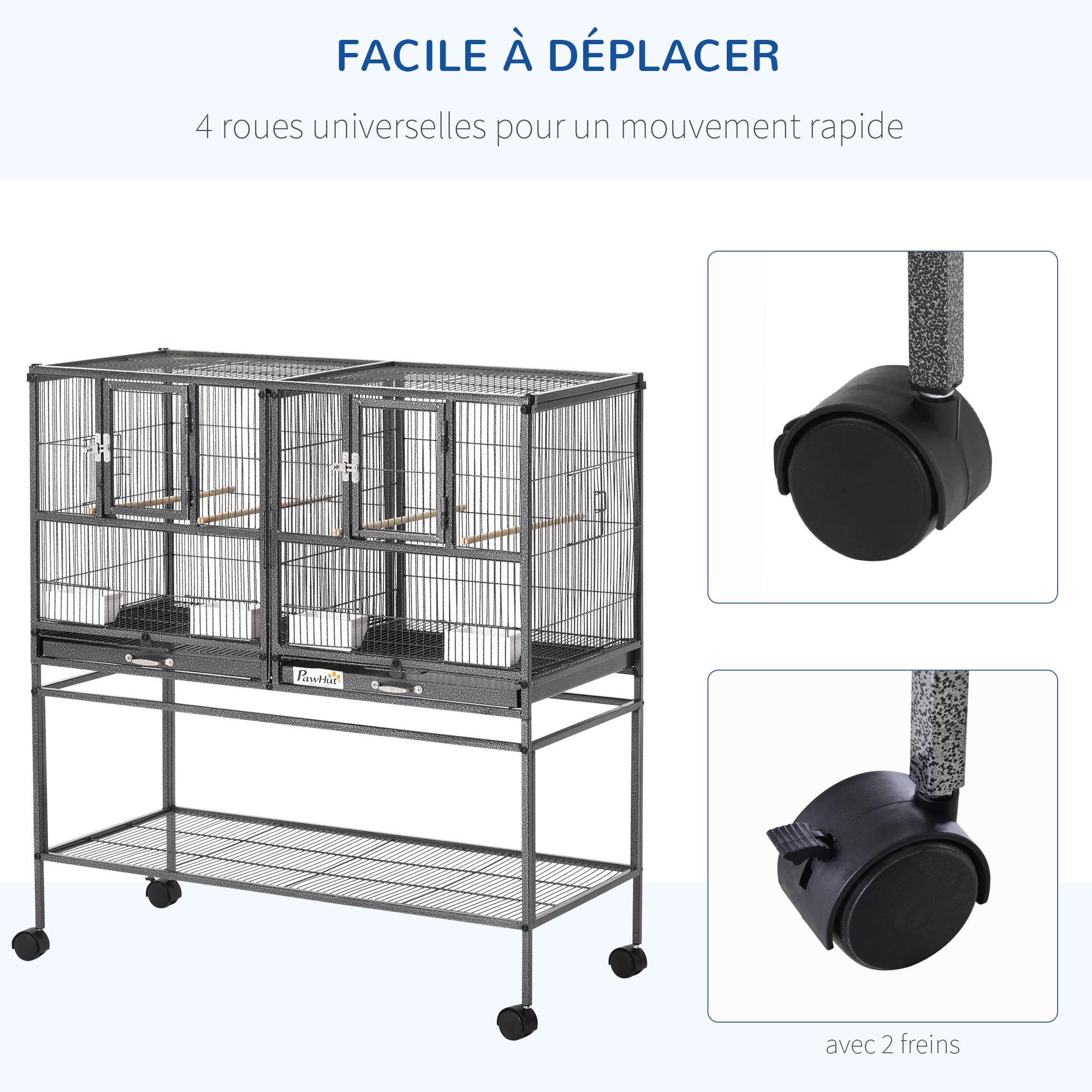 Cage à Oiseaux avec Séparation