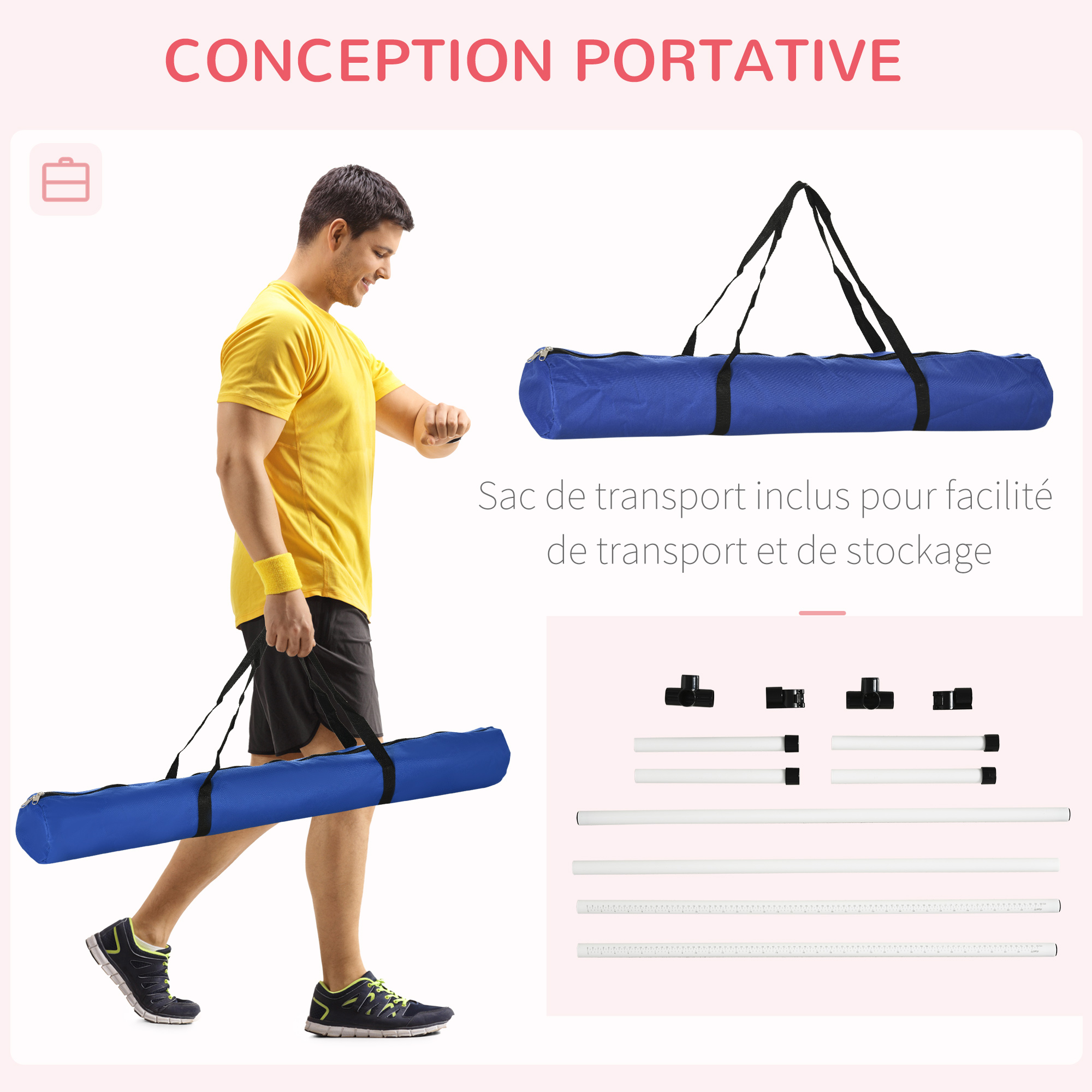 Agility sport pour chiens set de 4 obstacles professionnels et sac